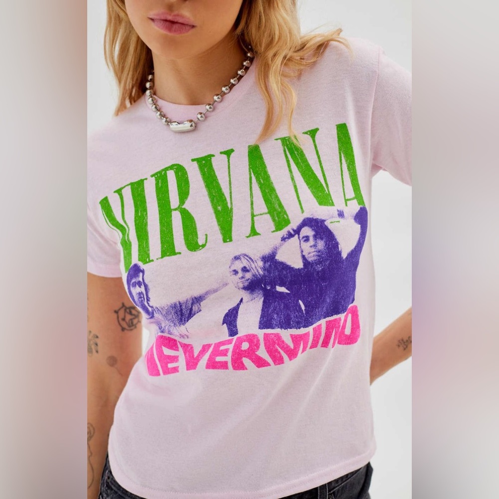 Urban Outfitters Nirvana baby tee NWOT